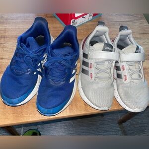 Adidas boys (2pair) 1 royal blue  1 grey
